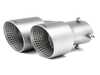 Trevora Cerakote Brushed Silver Exhaust Tip Set TR-BGETMS View 1