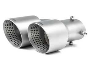 Cerakote Brushed Silver Exhaust Tip Set