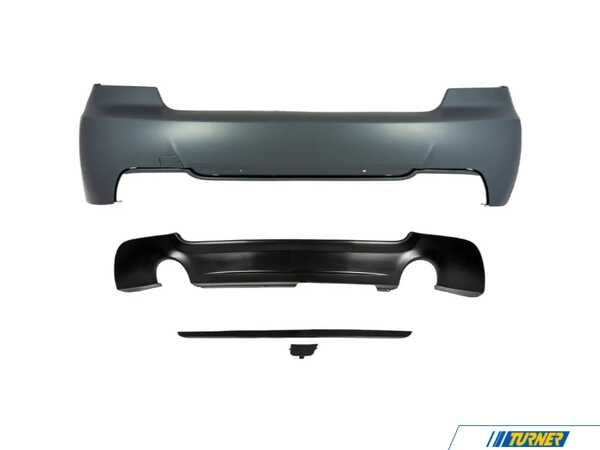 Suvneer MT Designed E91 Rear Bumper - Dual Exit Exhaust E91MTRR0335