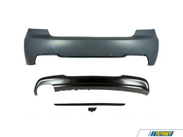 Suvneer MT Designed E91 Rear Bumper - Single Exit Exhaust E91MTRR0328