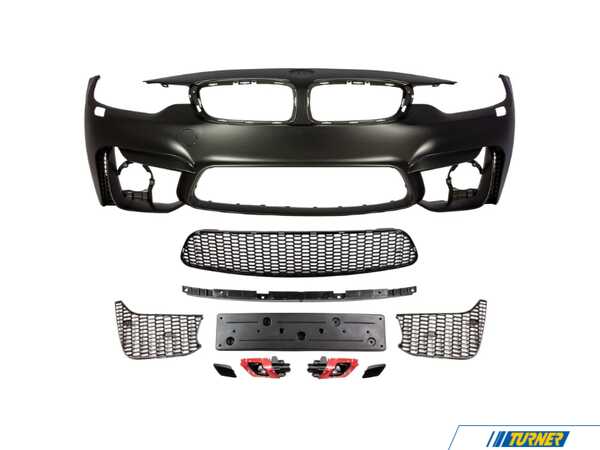 Turner Motorsport M4 Style Front Bumper With Air Duct  F32M4FT-AIR