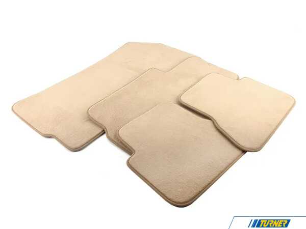 Genuine BMW Floor Mat Set - Beige - E46 Convertible 51477007315