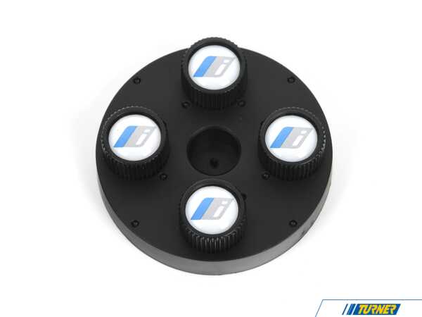 Genuine BMW BMW I VALVE STEM CAPS, BLACK 82115B52655