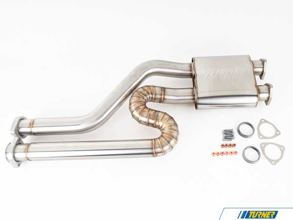 Turner Motorsport E46 M3 E46 M3 Resonated Equal Length Section 1 with Install Kit 048781LA01KT2