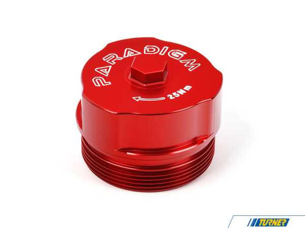 Paradigm Engineering Magnetic Billet Oil Filter Housing Cap For B58 - Red Anodized OILCAPB58Red