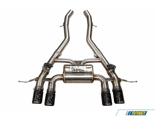 Valvetronic Designs Valvetronic Valved Sport Axle-Back Stainless Exhaust System - 3.5" Forged Carbon Fiber Tips - BMW G80 M3, G82/83 M4 G8XM3AXLBRFC
