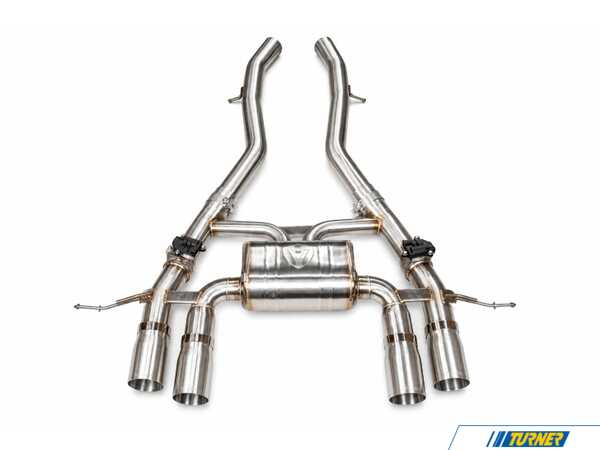 Valvetronic Designs Valvetronic Valved Sport Axle-Back Stainless Exhaust System - 3.5" Brushed Steel Tips - BMW G80 M3, G82/83 M4 G8XM3AXLBRBRSH