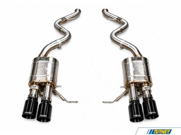 Valvetronic Designs Valvetronic Designs- S65 Valved Stainless Axle-Back Exhaust System - 3.5" Black Tips - BMW E9X M3  E9XM3AXLBRBLK