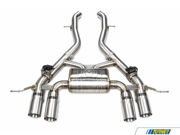 Valvetronic Designs Valvetronic Designs - Valved Sport Axle-Back Stainless Exhaust System - 3.5" Brushed Steel Tips - BMW G87 M2 G87M2AXLBRBRSH