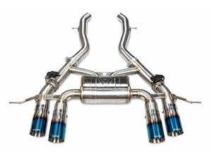 Valvetronic Designs Valved Sport Axle-Back Stainless Exhaust System - 3.5" Burnt Tips - BMW G87 M2