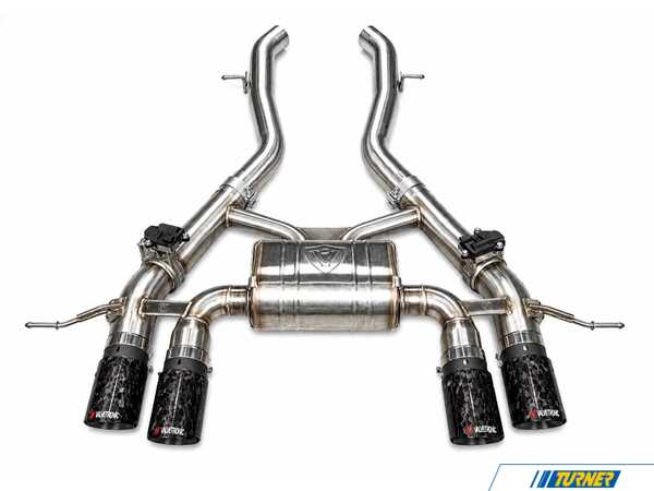 Valvetronic Designs Valvetronic Designs Valved Sport Axle-Back Stainless Exhaust System - 3.5" Forged Carbon Fiber Tips - BMW G87 M2 G87M2AXLBRFC