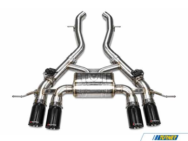 Valvetronic Designs Valvetronic Designs Valved Sport Axle-Back Stainless Exhaust System - 3.5" Black Tips - BMW G87 M2 G87M2AXLBRBLK