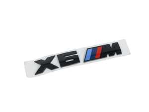 Genuine BMW- X6M FRONT BADGE ORNAMENTAL GRILLE (BLACK COMPETITION) - F96 X6 M
