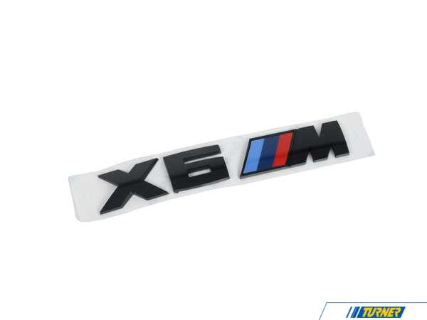 Genuine BMW Genuine BMW- X6M FRONT BADGE ORNAMENTAL GRILLE (BLACK COMPETITION) - F96 X6 M 51145B7CCC2