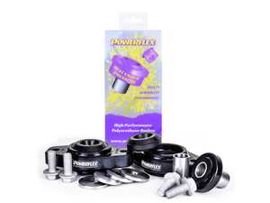 Powerflex Rear Lower Shock Mounting Bushings & Brackets - 93ShA Performance Bushings - BMW E82/88 E9X