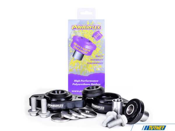 Powerflex Powerflex Rear Lower Shock Mounting Bushings & Brackets - 93ShA Performance Bushings - BMW E82/88 E9X PFR5-417
