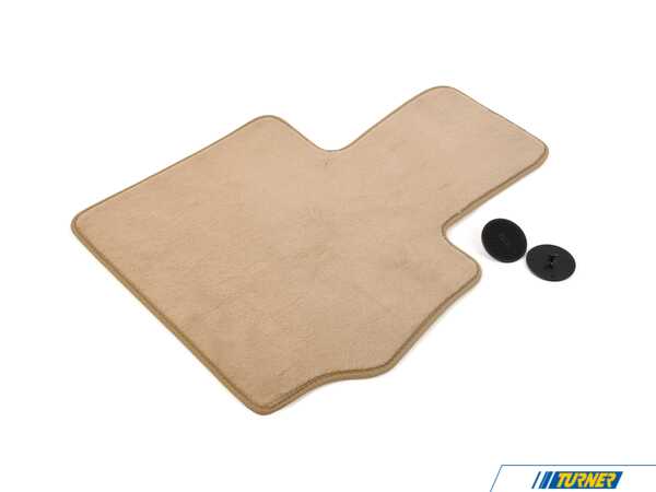 Genuine BMW Drive Side Floor Mat - Beige Velour - F25 F26 51477449446