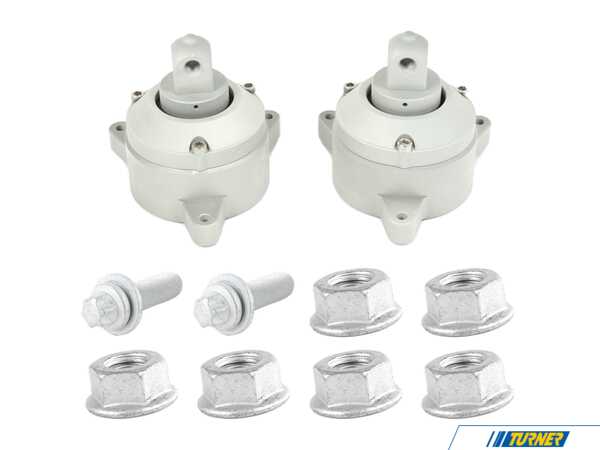 Packaged by Turner Black Forest Industries Billet Aluminum Engine Mounts & Installation Kit - Stage 1 - G20, G22, G42 22116860465KT4
