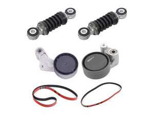 Accessory Belt Service Kit w/ Kevlar Reinforced Belt - E39 540i, E38 740i (up to 09/1998)