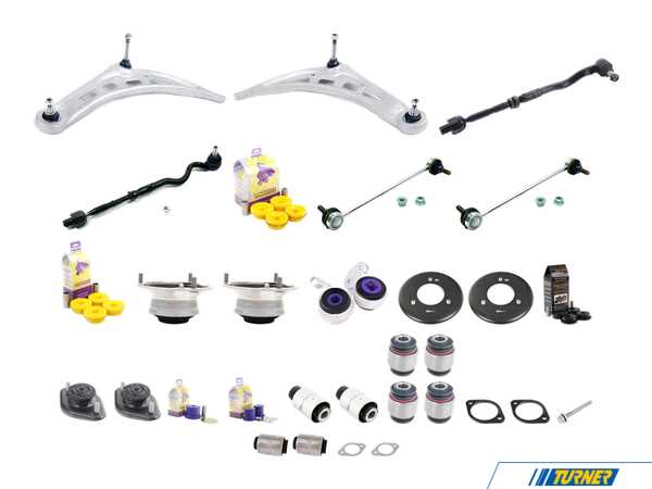 Packaged by Turner Front And Rear Suspension Refresh Kit - Level 3 E463112-LVL3KT1