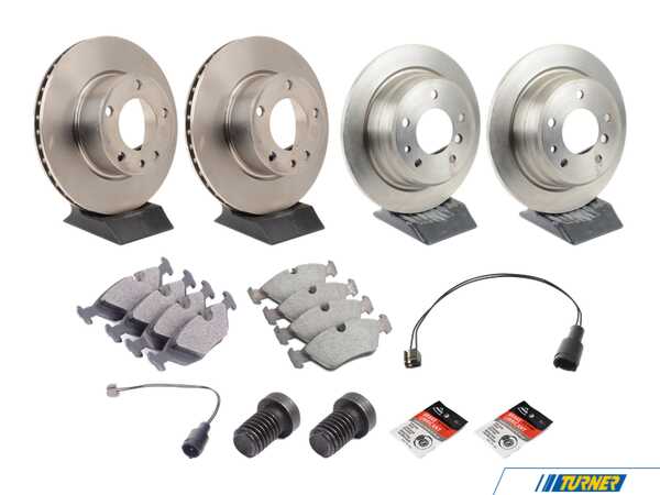 Packaged by Turner Front & Rear Brake Service Kit - E24 630CSi, 633CSi, E28 524td, 528e, 533i, 535i 34111161717KT4