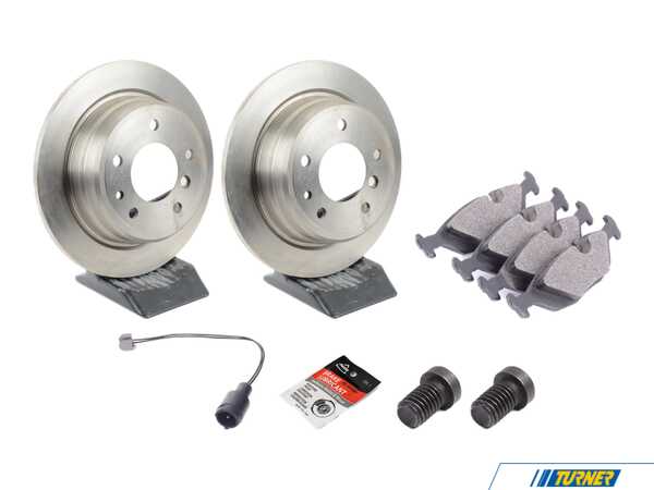 Packaged by Turner Rear Brake Service Kit - E24 630CSi, 633CSi, E28 524td, 528e, 533i, 535i 34211121387ZKT2