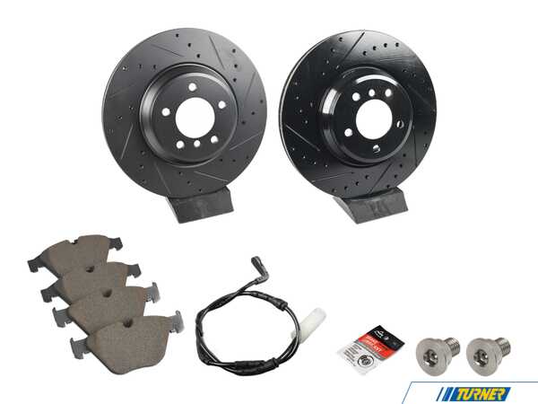 Packaged by Turner High-Performance Front Brake Service Kit - E90 335i/335xi/335is 34356789440KT2