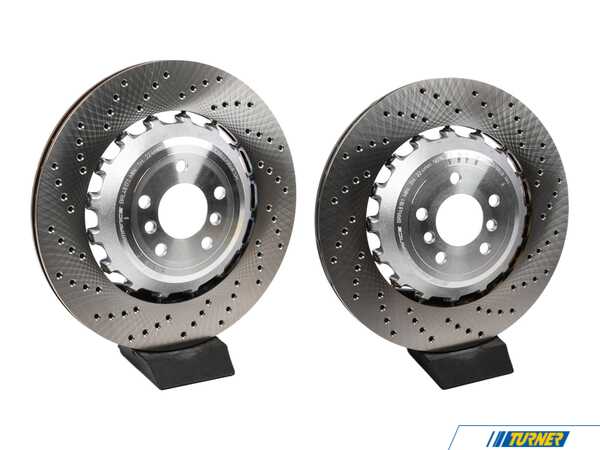 SHW Performance SHW Performance Rear Brake Rotors - Pair (396X24) - BMW F10 M5, F06/12/13 M6 34212284104KT