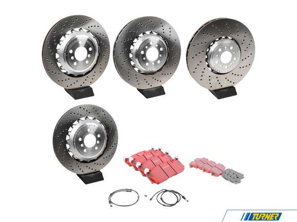 Packaged by Turner Front And Rear Brake Service Kit - BMW F10 M5, F06/12/13 M6 34212284103TKKT
