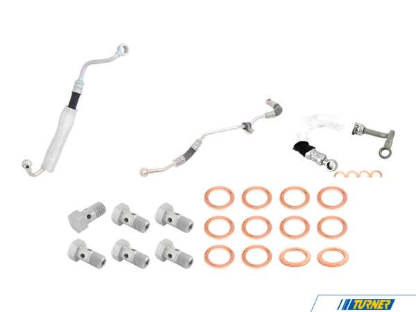 Packaged by Turner Turbo Oil Feed Line Kit - E70 M57 3.0L 11427808153KT
