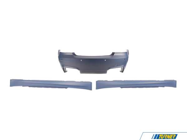 Genuine BMW E82 Rear Bumper Cover With Side Skirts e82fbssKT