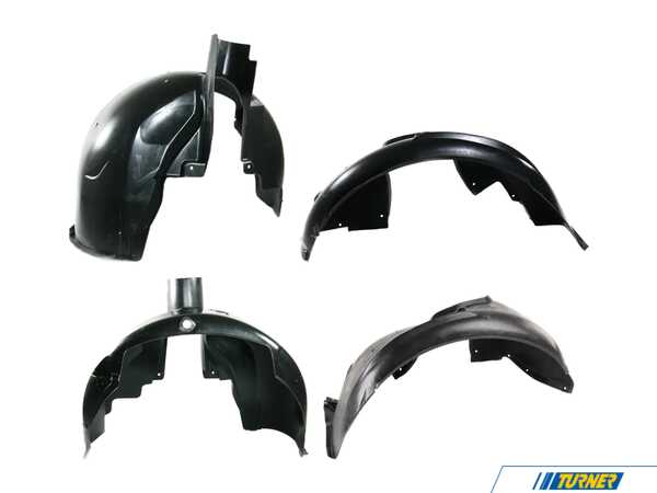 Genuine BMW E39 Fender Liners - Front And Rear - Left And Right 51718159423/4KT