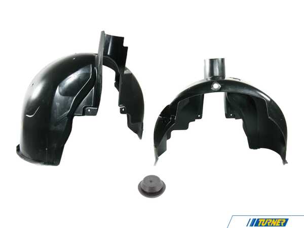 Genuine BMW Rear Fender Liner - Left And Right With Plugs 51712496657KT