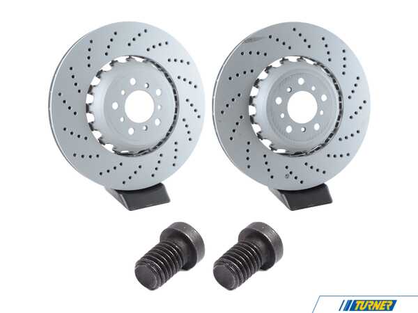 Packaged by Turner Zimmerman Front Brake Rotors - Left and Right (400X36) with Rotor Screws - F06, F10, F12, F13 - S63 34112284101KT3