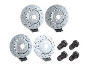 Zimmerman Front and Rear Brake Rotors (400X36) (396x24) with Rotor Screws - F06, F10, F12, F13 - S63