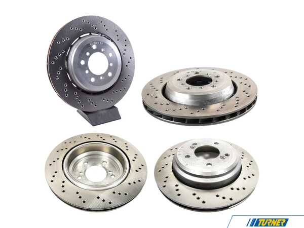 Packaged by Turner Genuine BMW Competition / CSL / ZCP Front And Rear Brake Rotors - (345x28) (328x20) - E46 E46M3BMWBRKTKT2