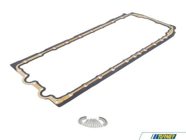 Packaged by Turner Genuine BMW Oil Pan Gasket With Oil Pan Bolt Set - N55 11137600482KT4