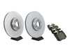 Packaged by Turner Genuine BMW Front Brake Rotor - Pair (374x36mm) With Brembo Front Semi-Metallic Brake Pad Set 34116875283XKT2 View 1
