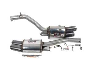 Supersprint Rear Muffler Set (100x75) Gun Metal Grey- 650i F06 F12 F13