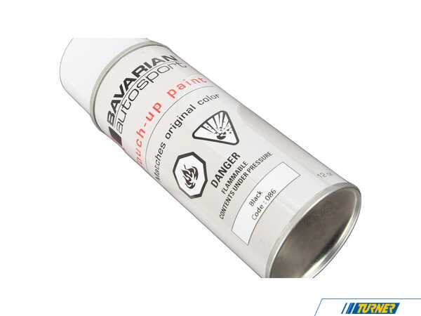 Bavarian Autosport 10 oz Spray Touch Up Paint - Schwartz/Black 086 tu086KT