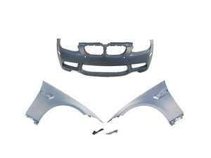 Front Bumper with Both side Bumper Guides and Front Fenders