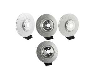 Brake Rotors - Ventilated With Punched Holes - Front And Rear