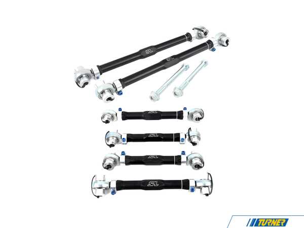 Packaged by Turner SPL Titanium Series Adjustable Rear Toe Arms With Eccentric Lockout Kit and Rear Upper Arm Links SPLRUAE9XKT2