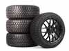 Alzor 18" Alzor Style 030 Matte Black "Ready-To-Roll" Winter Wheel & Tire Package for MK8/8.5 GTI/R - w/ Falken Tires 0301228314892 View 1