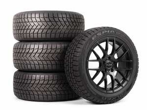 18" Alzor Style 030 Matte Black "Ready-To-Roll" Winter Wheel & Tire Package for MK8/8.5 GTI/R - w/ Falken Tires