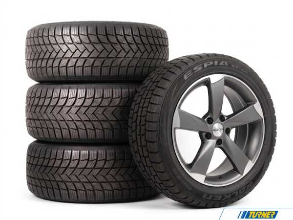 Alzor 18" Alzor Style 628 "Ready-To-Roll" Winter Wheel & Tire Package for MK8/8.5 GTI/R - w/ Falken Tires 6282EPZ22540