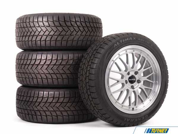 Alzor 18" Alzor Style 881 "Ready-To-Roll" Winter Wheel & Tire Package for MK8/8.5 GTI/R - w/ General Tires 881AATX23540