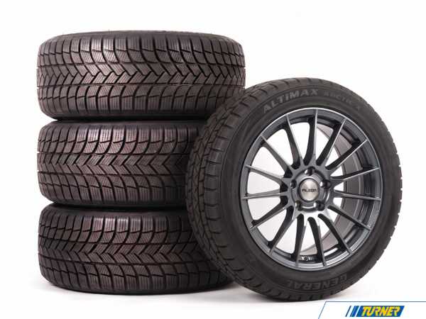 Alzor 18" Alzor Style MB8 "Ready-To-Roll" Winter Wheel & Tire Package for MK8/8.5 GTI/R - w/ General Tires MB82ATX23540