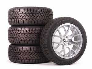 18" Alzor Style 040 "Ready-To-Roll" Winter Wheel & Tire Package for MK8/8.5 GTI/R - w/ General Tires