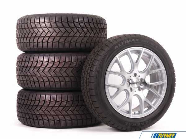 Alzor 18" Alzor Style 040 "Ready-To-Roll" Winter Wheel & Tire Package for MK8/8.5 GTI/R - w/ General Tires 04018ATX23540